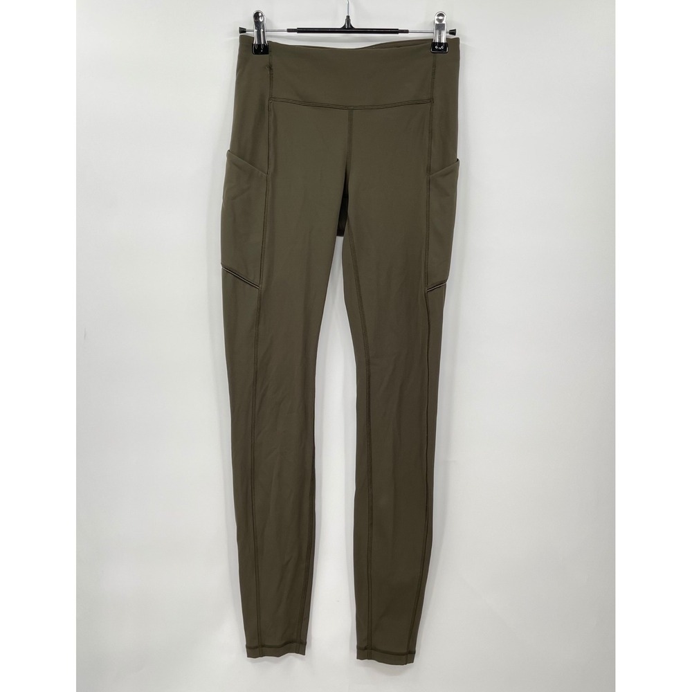 LULULEMON ATHLETICA  woman's Speed‎ Up Tight in Dark Olive Size 4